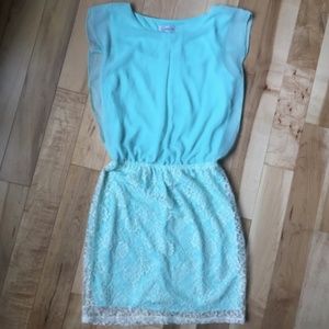 Tiffany Blue Lace Dress 